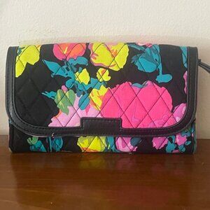 Vera Bradley Floral Quilted Cotton Wristlet